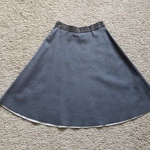 Anthropologie a-line grey skirt.